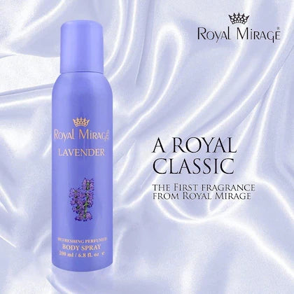 Royal Mirage Lavender Deodorant Spray for Men & Women 200 ML