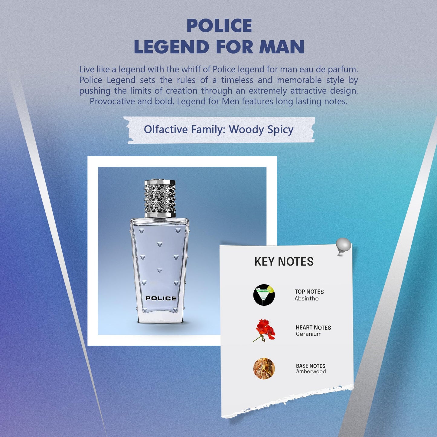 Police Legend For Man Eau De Parfum for Men 100 ML