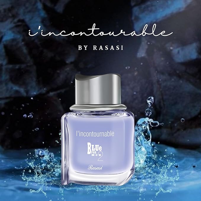 Rasasi I'incountrable Blue for Men 2 Eau De Toilette for Men 75 ML