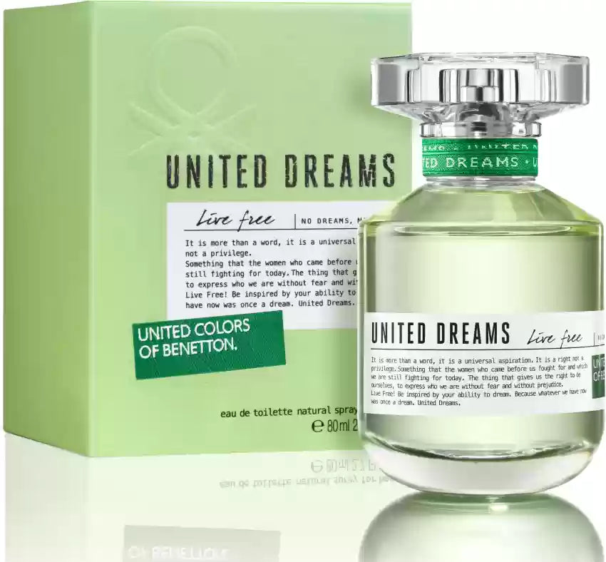 United Colors of Benetton Live Free Eau De Toilette For Women 80 ML