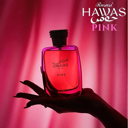 Rasasi Hawas Pink Eau De Parfum For Women 100 ML