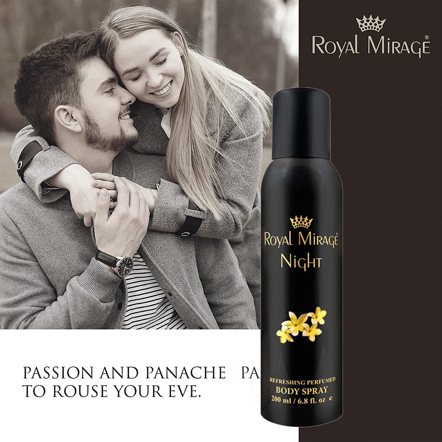 Royal Mirage Night Deodorant Spray for Men & Women 200 ML