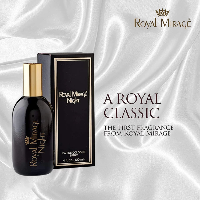 Royal Mirage Night Eau De Cologne Spray for Men & Women 120 ML