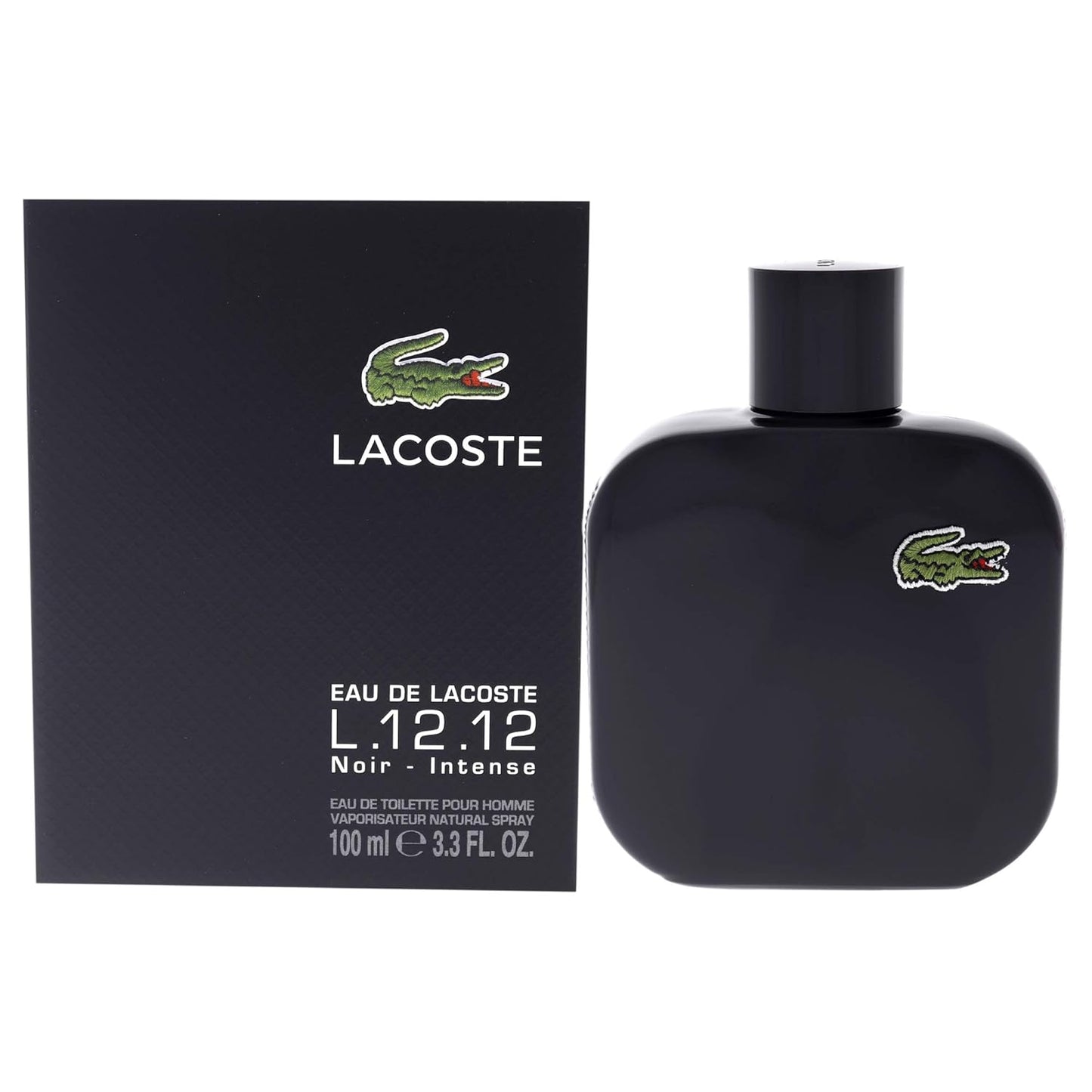 Lacoste L.12.12 Noir Intense Eau De Toilette For Men 100 ML