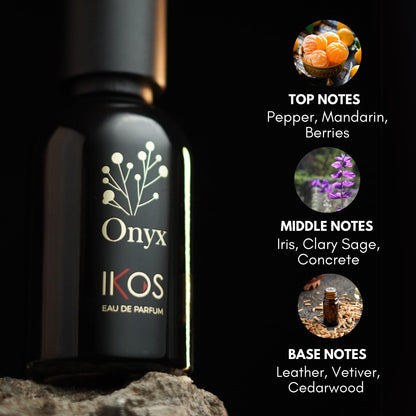 Ikos Onyx Eau De Parfum For Men 100 ML With Free Portable Atomizer Inside