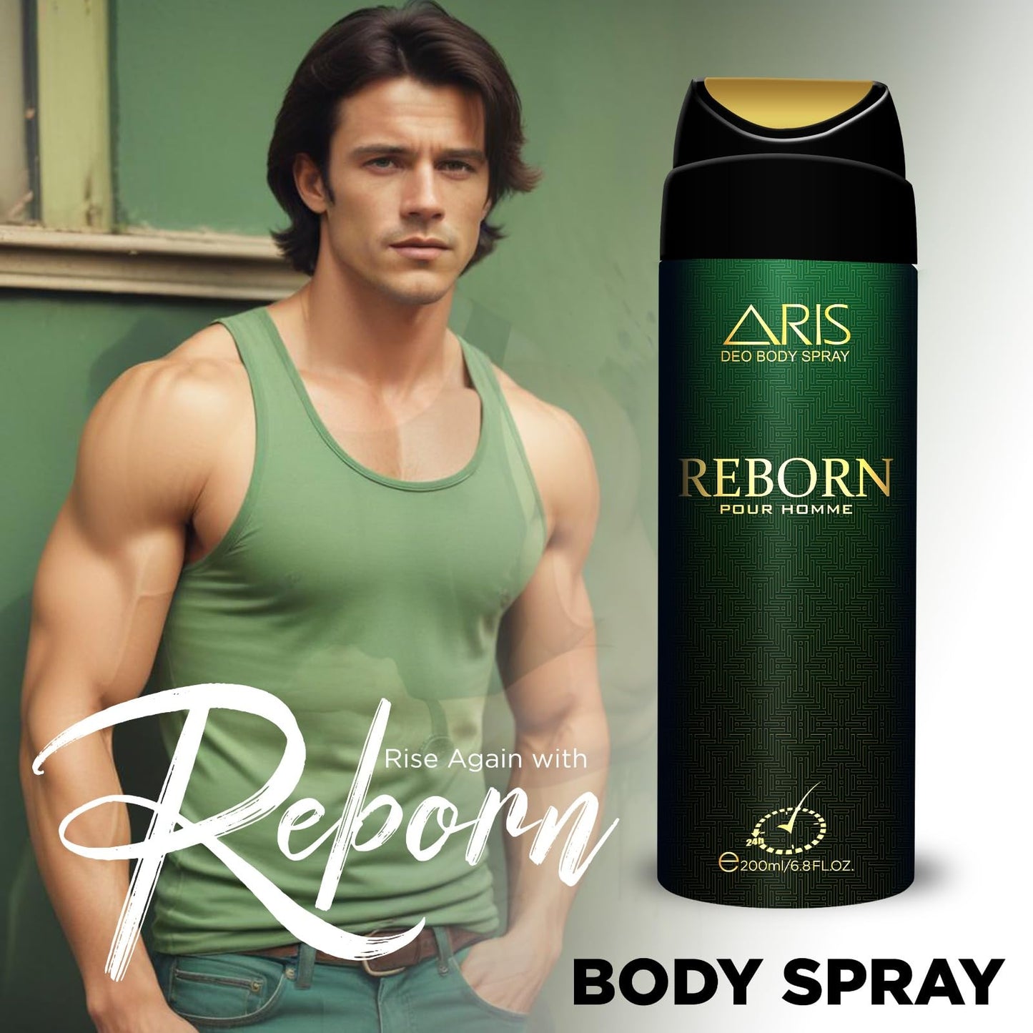 Aris Reborn Deodorant Spray for Men 200 ML