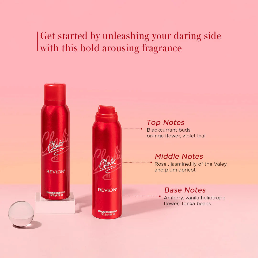 Revlon Charlie Red Deodorant for Women 150 ML