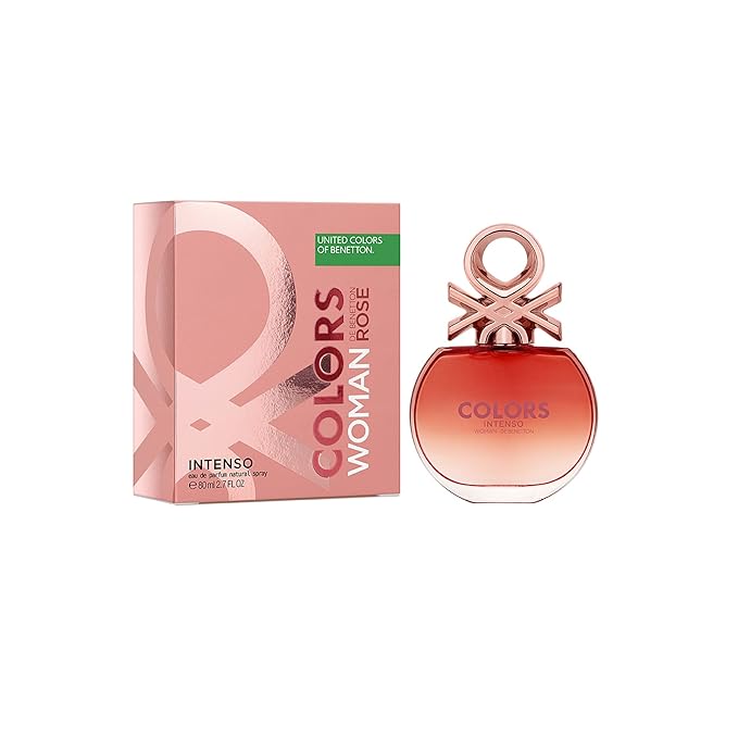 United Colors of Benetton Woman Rose Intenso Eau De Parfum For Women 80 ML