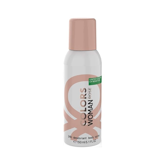 United Colors Of Benetton Rose Deodorant Spray for Women 150 ML