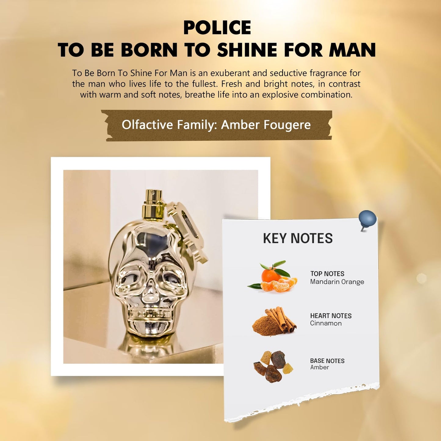 Police To Be Born To Shine Eau De Toilette For Men 125 ML