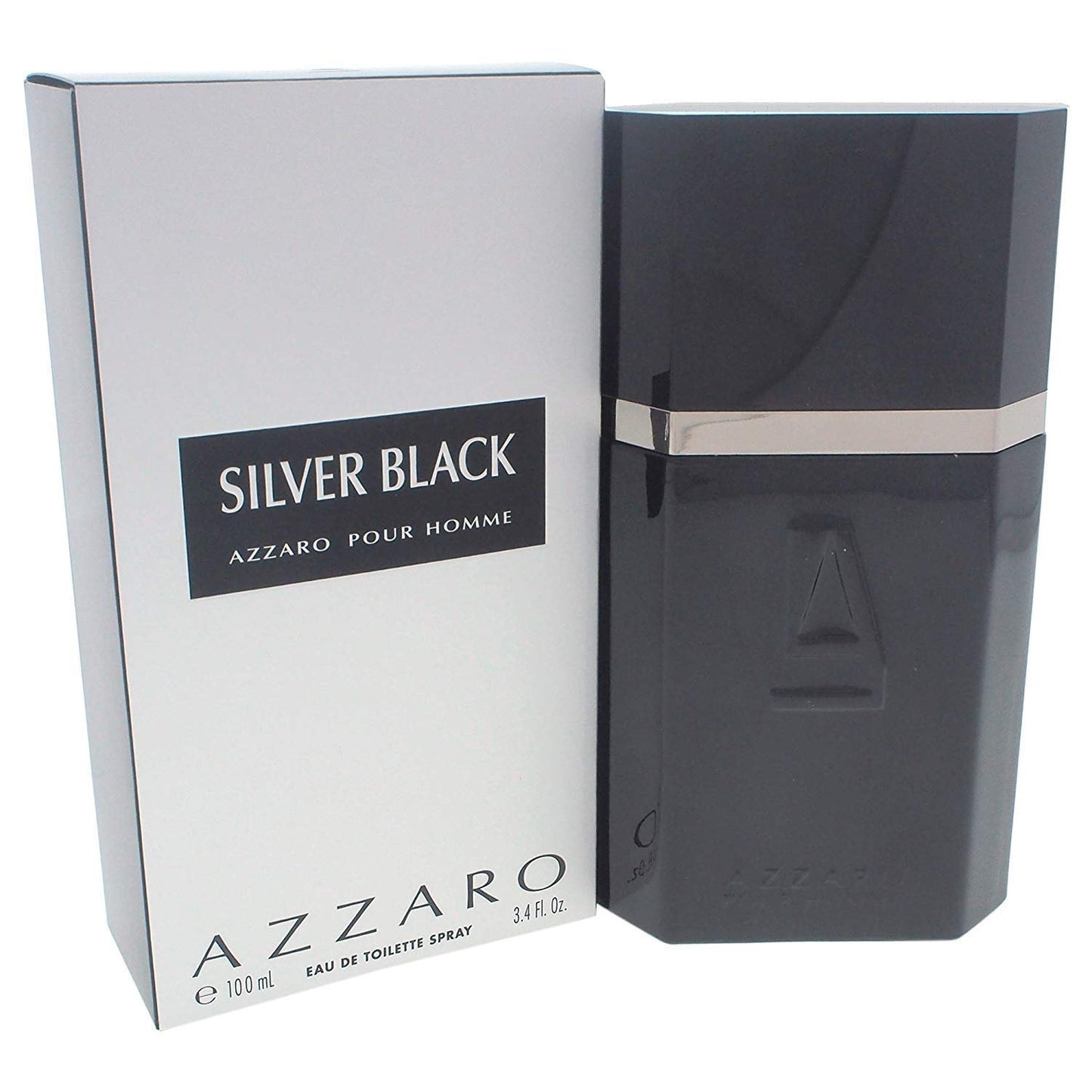 Azzaro Silver Black Eau De Toilette For Men 100 ML