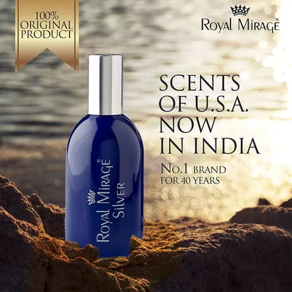 Royal Mirage Silver Eau De Cologne for Men & Women 120 ML