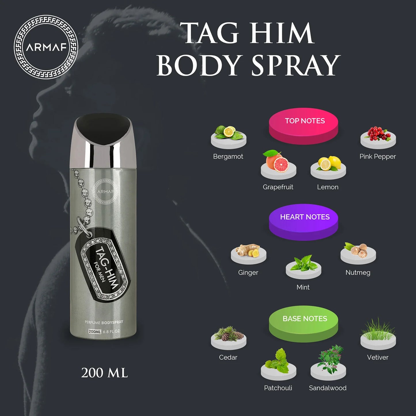 Armaf Tag Him Deodorant Spray for Men 200 ML