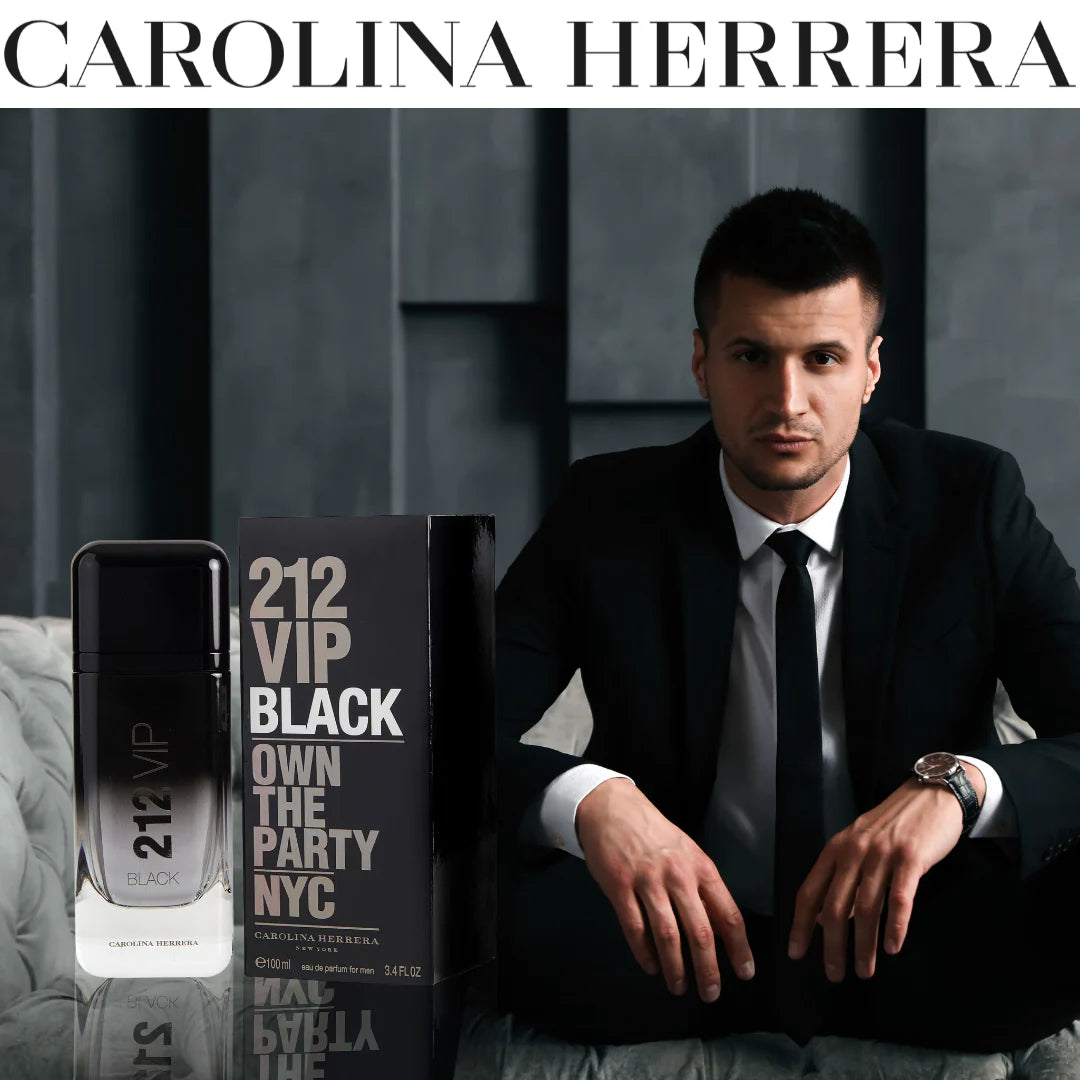 Carolina Herrera 212 VIP Black Limited Edition Eau De Parfum For Men 100 ML